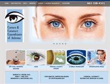 Tablet Screenshot of corneaaz.com